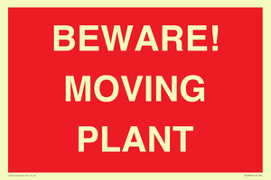BEWARE! MOVING PLANT
